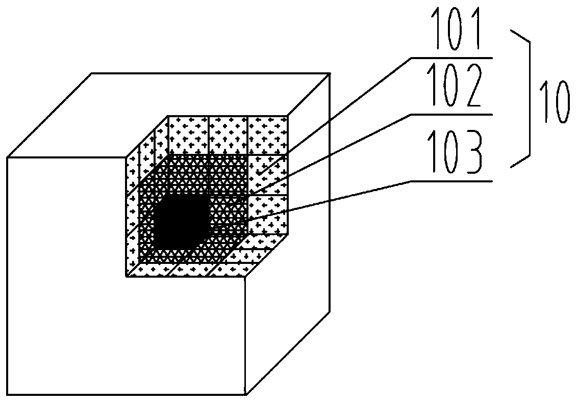 Compound aeration device for controlling gradient dissolved oxygen distribution