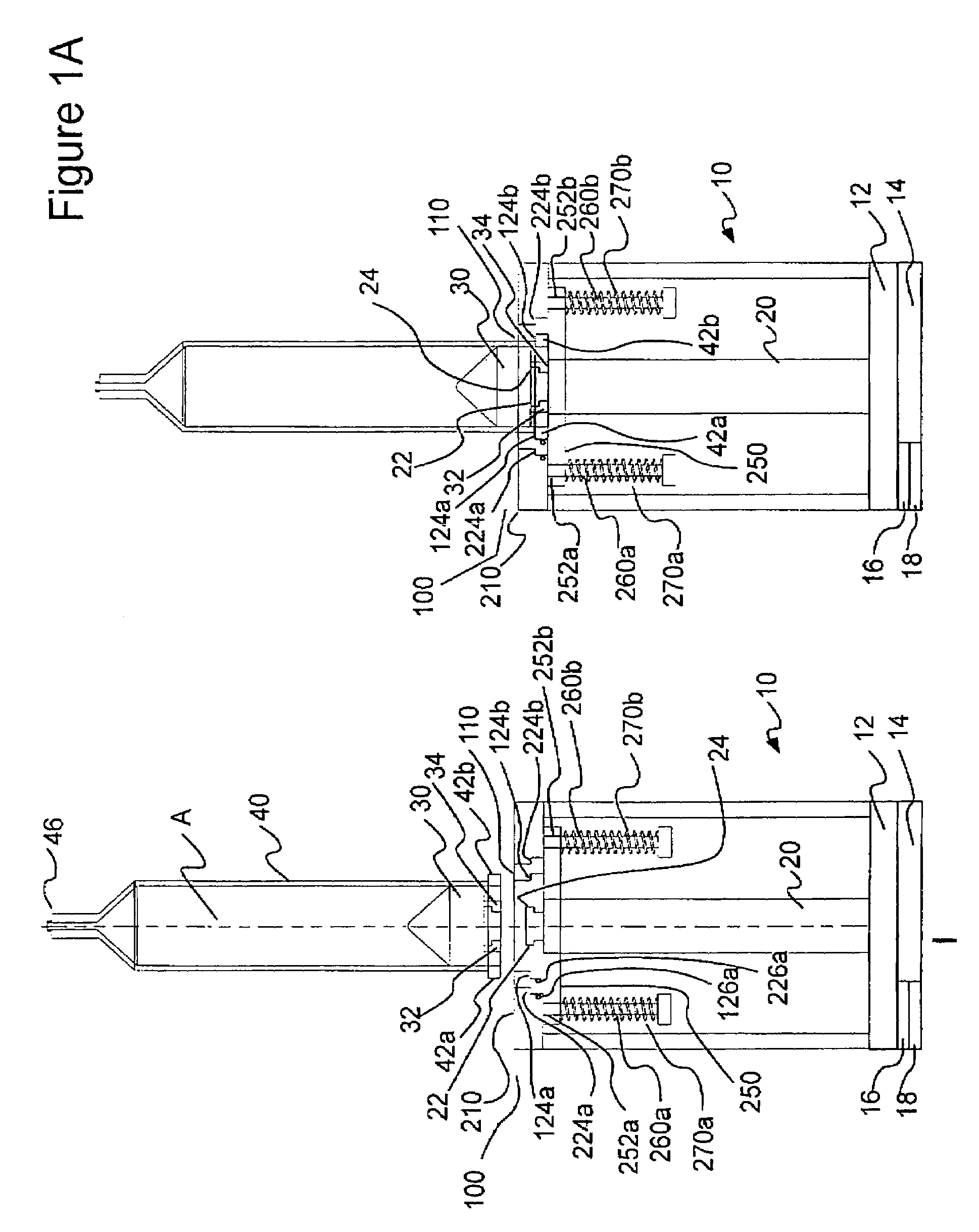 Injectors and syringe interfaces for syringes of variable size