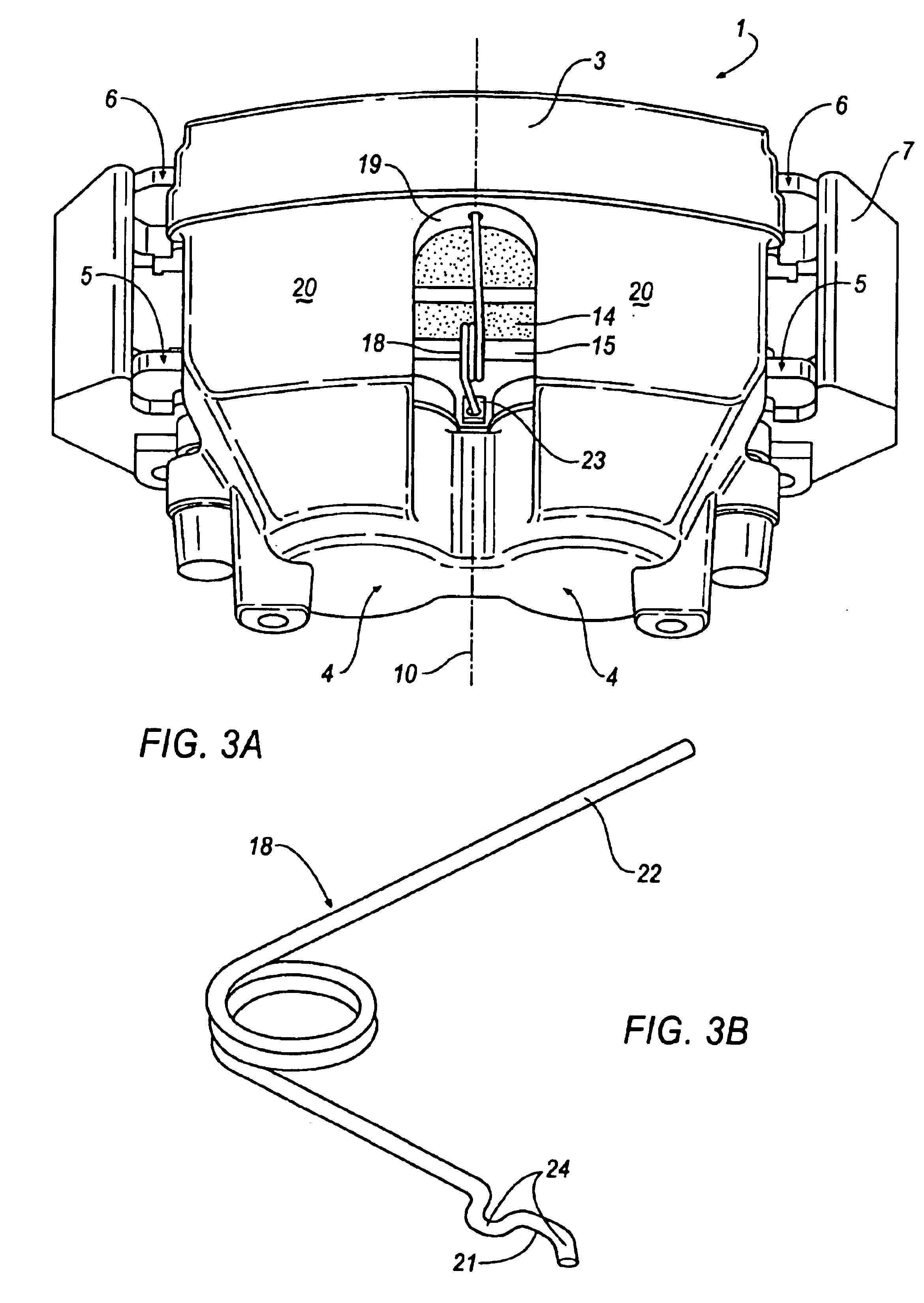 Spot-type disc brake with a spring assembly for a brake pad