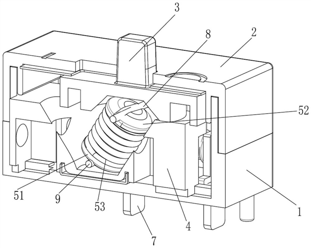 Push-and-pull switch capable of acting instantly