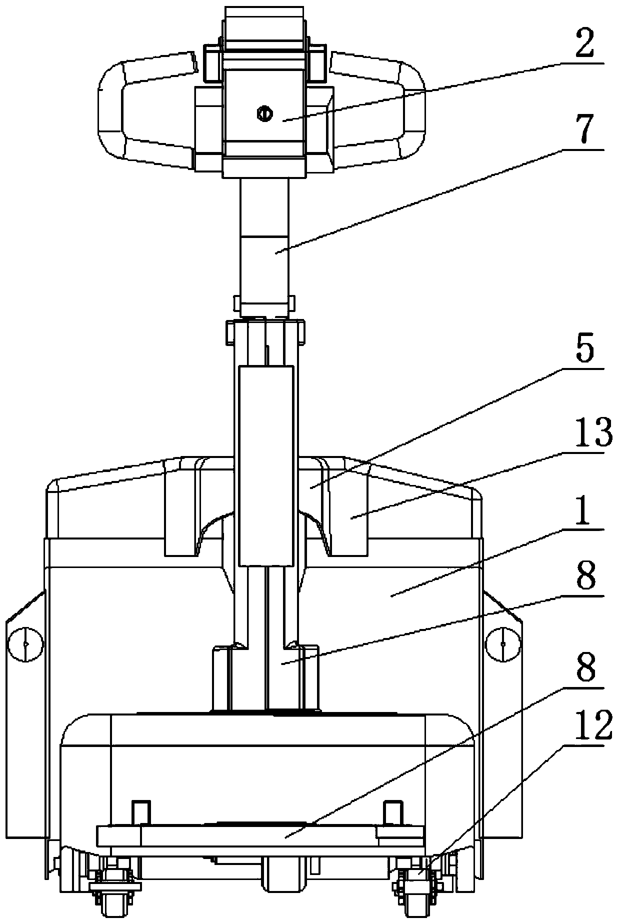 Stand-driving type electric carrier