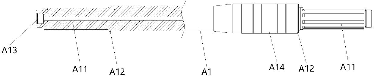 Rail gauge transformation component for gauge-changeable bogie