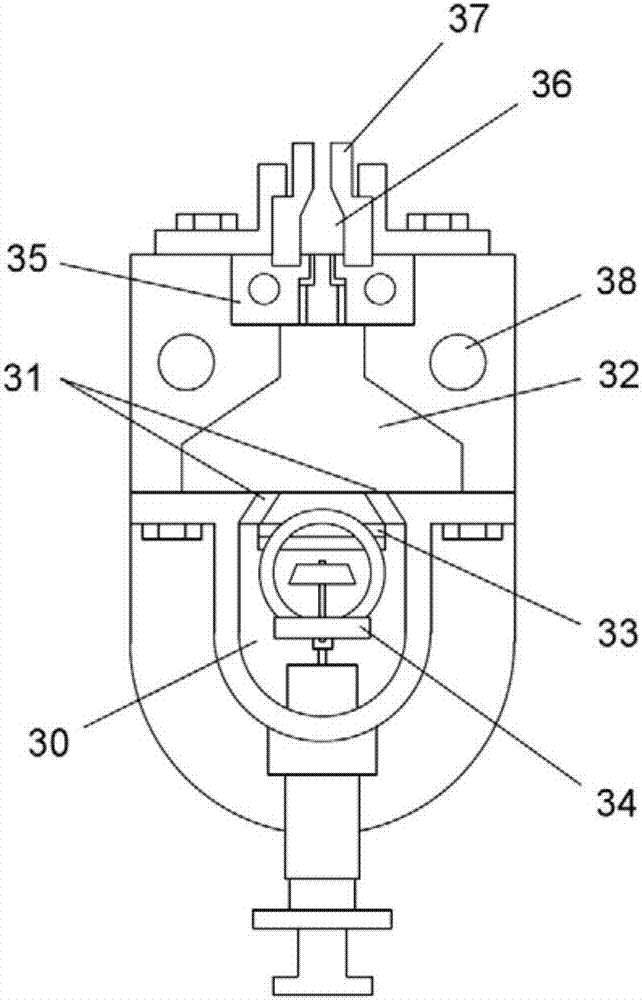 Printed and dyed fabric singeing device