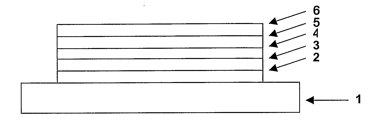 Optical device comprising a charge transport layer of insoluble organic material and method for the production thereof