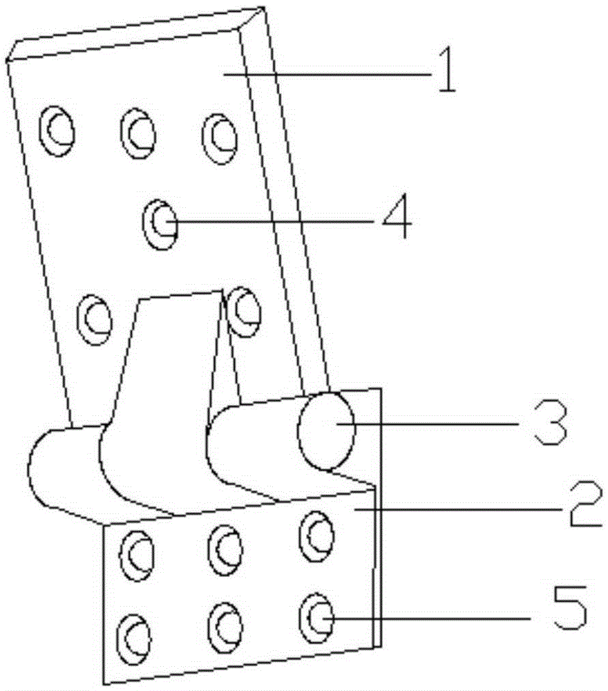 High-temperature-resistant ablation carbon/ carborundum composite material fixing hinge and preparation method