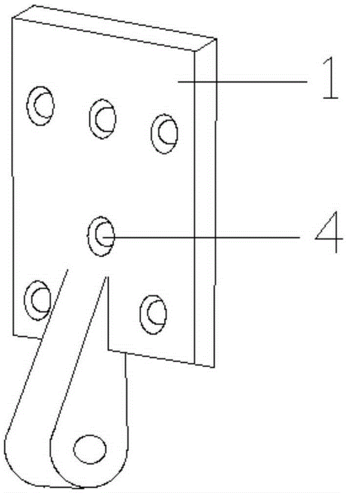 High-temperature-resistant ablation carbon/ carborundum composite material fixing hinge and preparation method