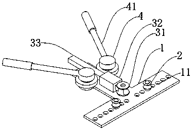 Manual cable bending machine