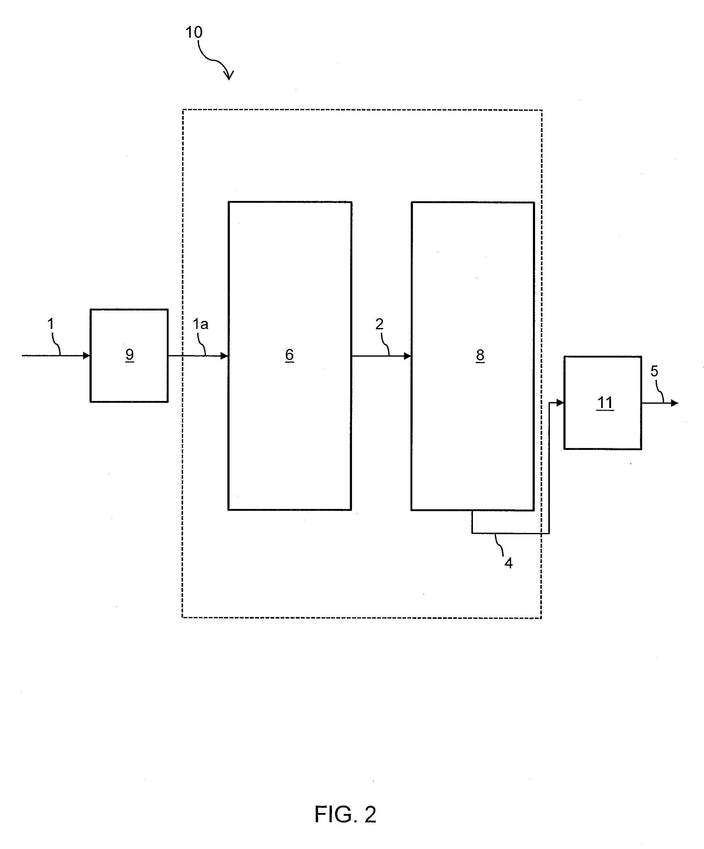 Steam cracking process and system with integral vapor-liquid separation