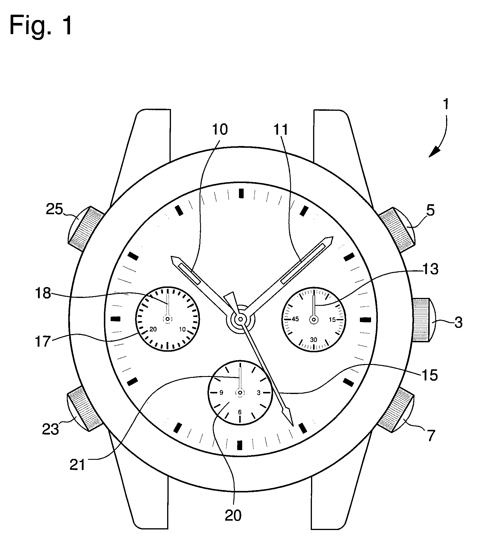 Display device for displaying one or other of two different indications with the same timepiece indicator member