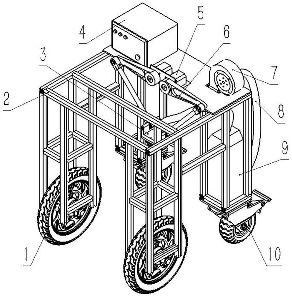 Parallel robot for picking safflower carthamus