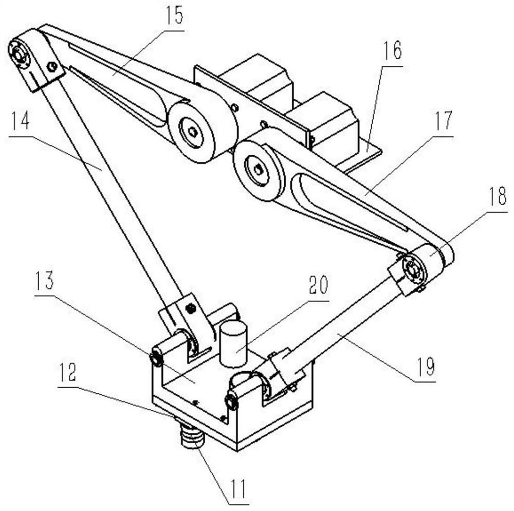 Parallel robot for picking safflower carthamus