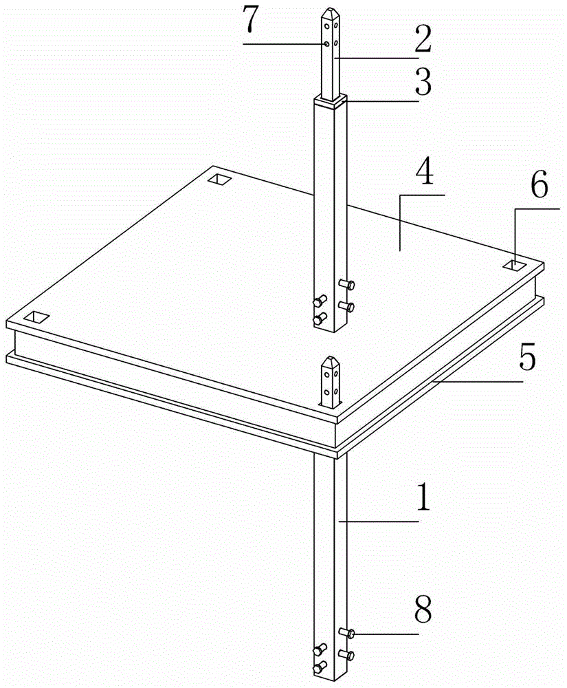 Prefabricated slab and column mortise and tenon type connecting joint and installation method