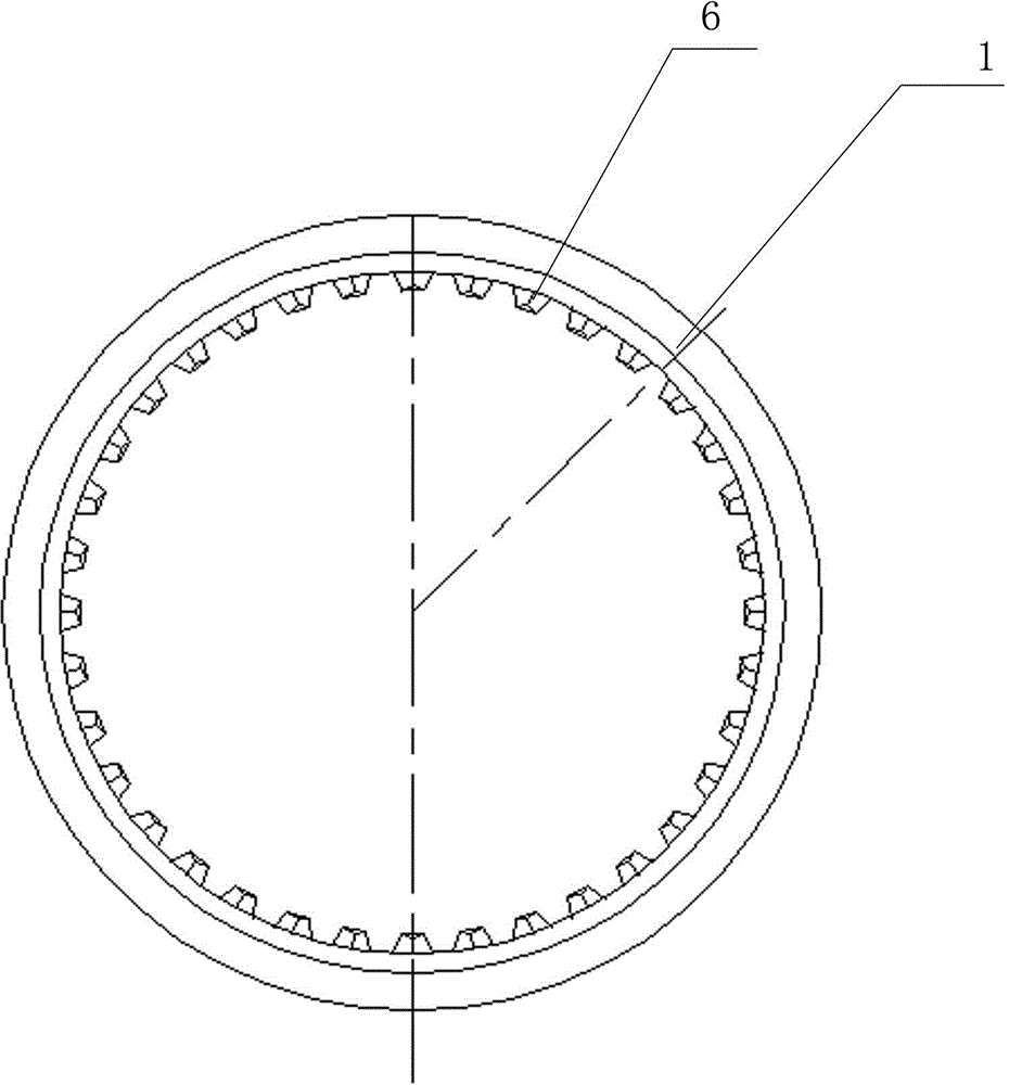 Automobile synchronizer with front and back inverted conical surfaces