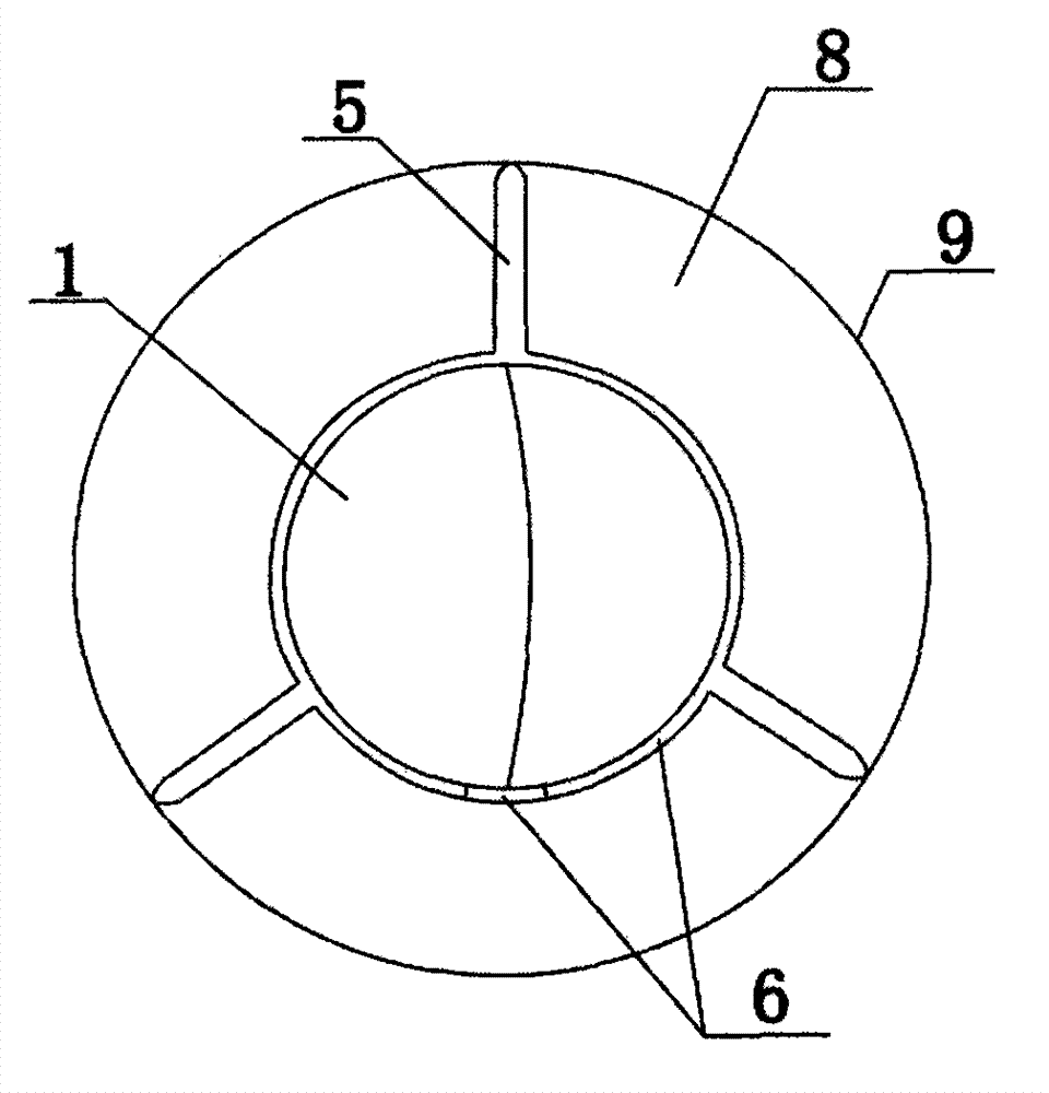 Central venous catheter with wall adherence preventing device for dialysis