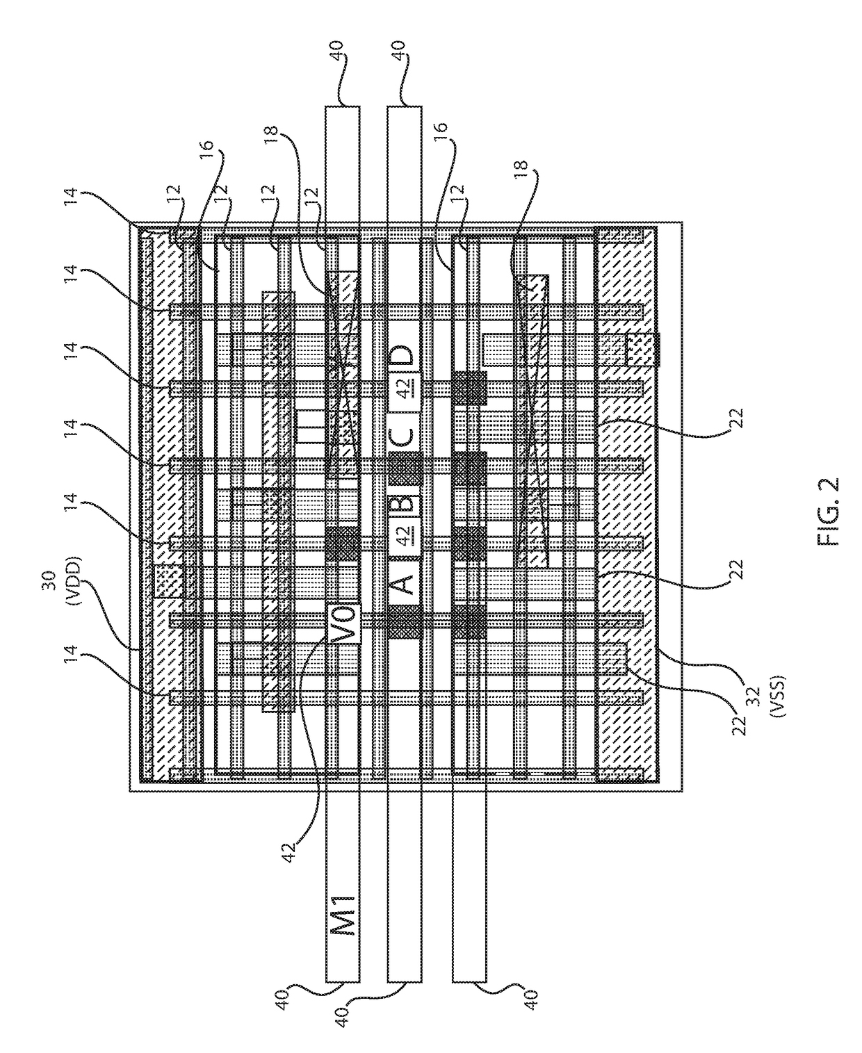 Standard cell architecture with at least one gate contact over an active area