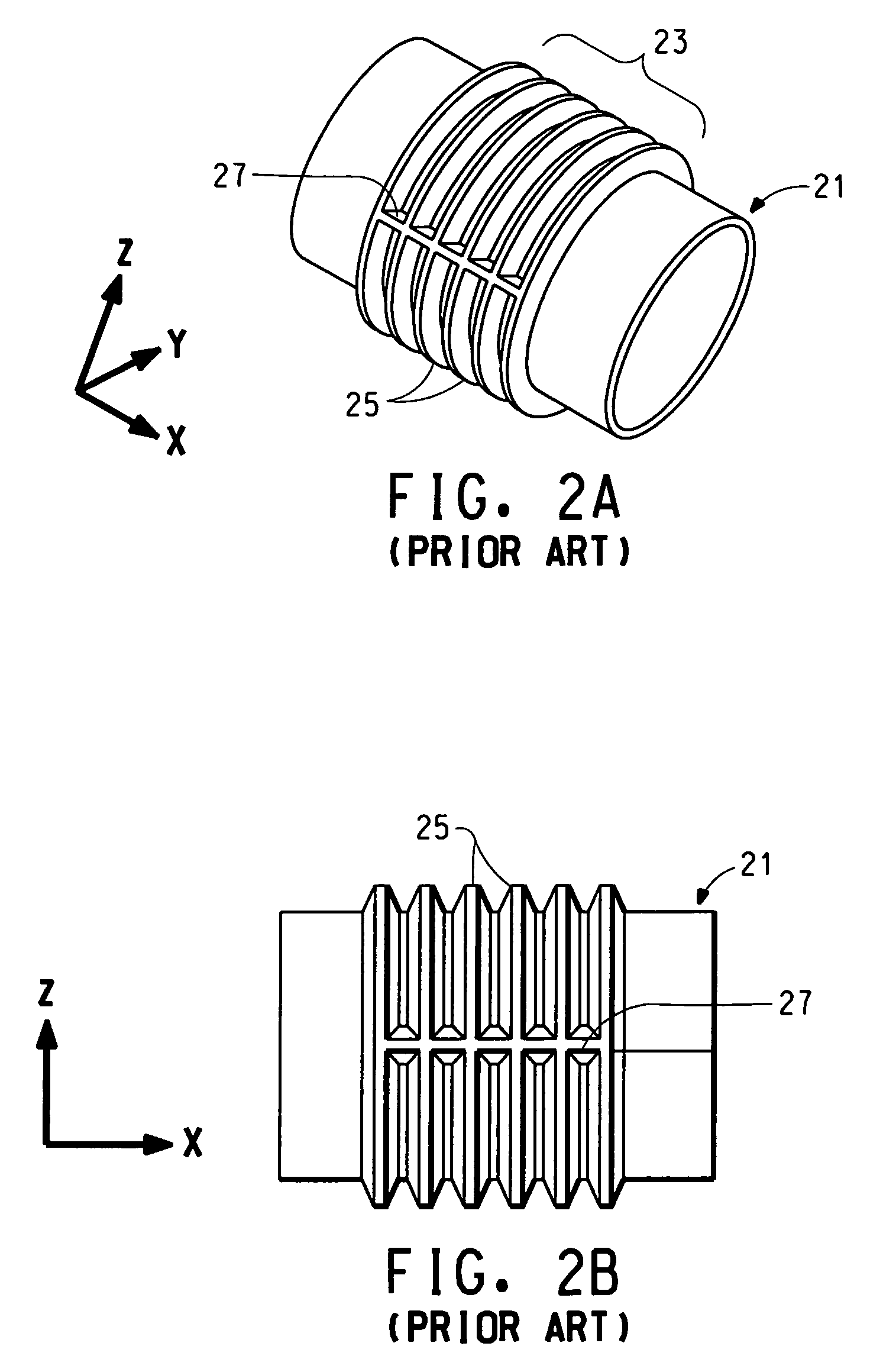 Variable stiffness bellows