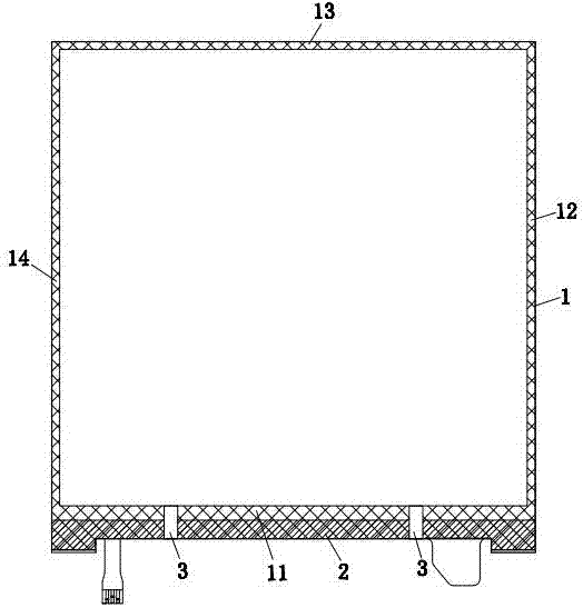 Rubber-iron integrated backlight structure capable of avoiding defective product generated after tests