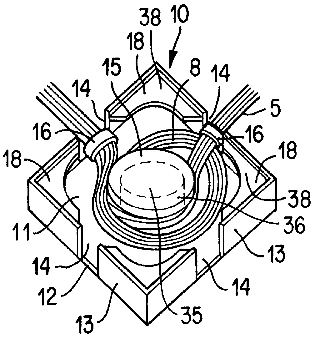 Floor-wiring structure and floor members for storing cable in such structure