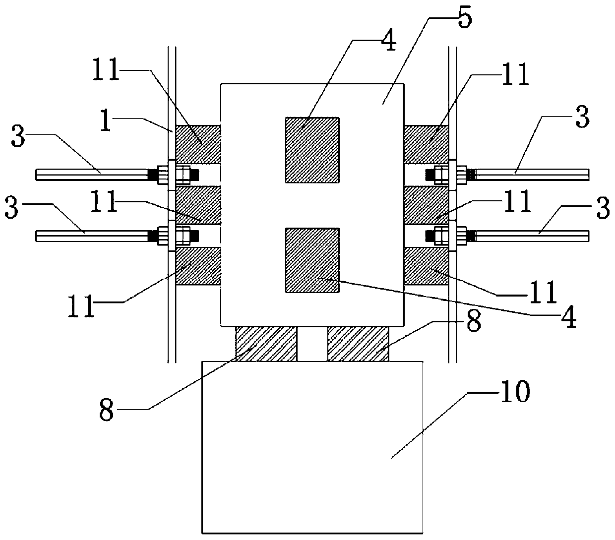 Separate foundation with functions of seismic reduction and isolation