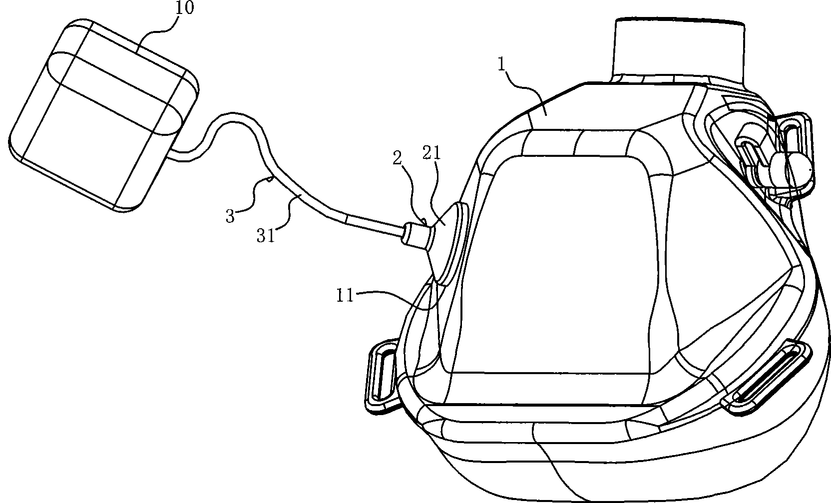 Noninvasive ventilation nasal/mask trigger device with function of guaranteeing pressure trigger sensitivity