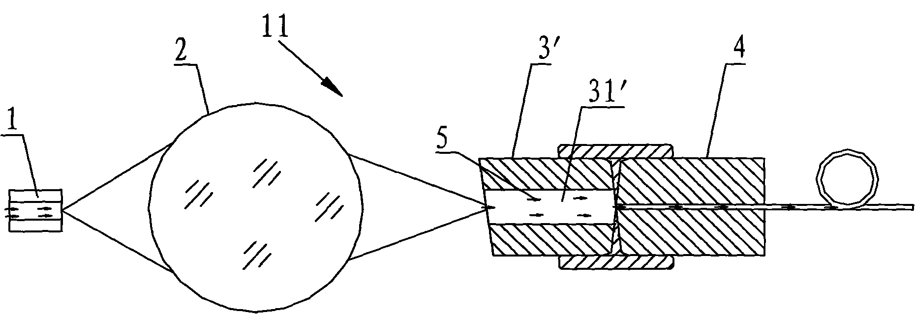 Spot coupling and conversion device