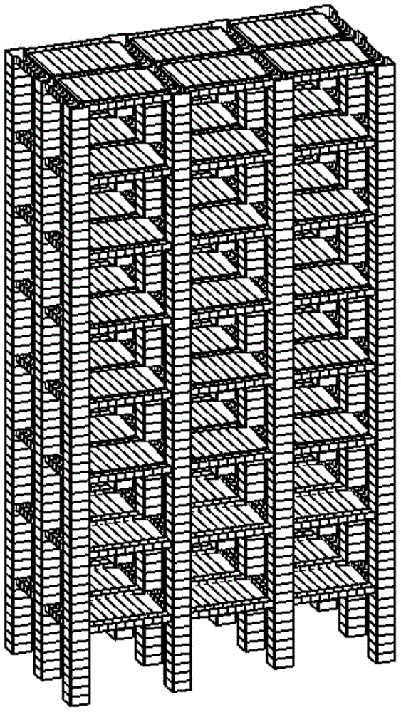 Integrated beam-slab-column formwork structural system and construction method