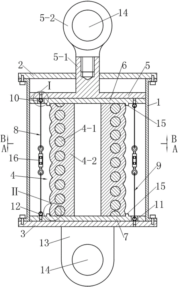 Composite spring damper with early rigidity capable of being adjusted