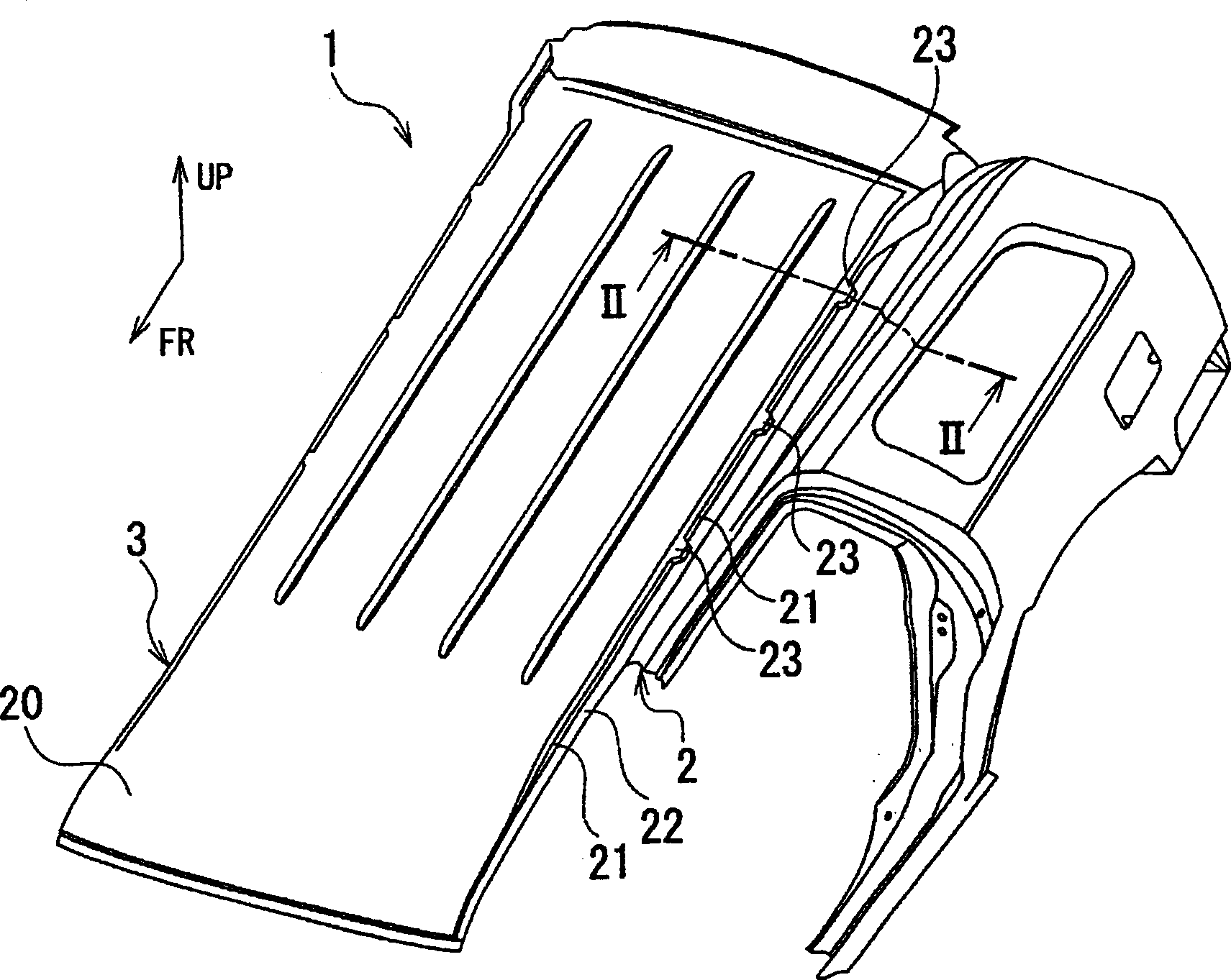 Automobile top structure