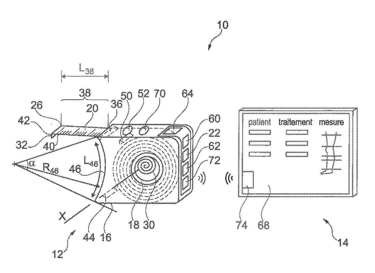 Device for taking a measurement