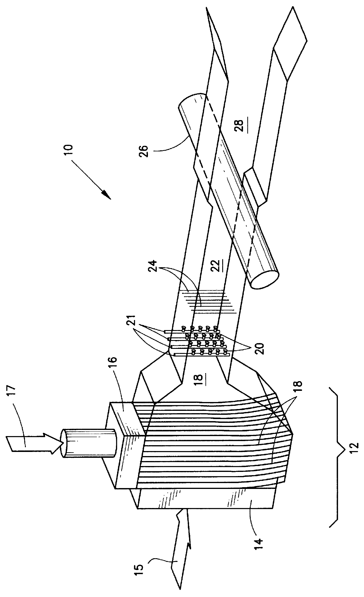 Chemical oxygen iodine laser gain generator system