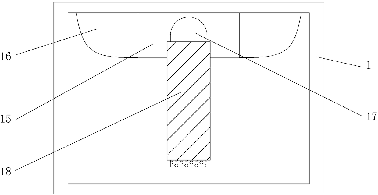 Steel belt surface grinding device with dust lowering function