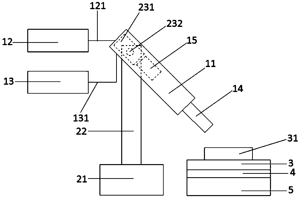 Angular resolution micro-Raman spectral detection device and detection method