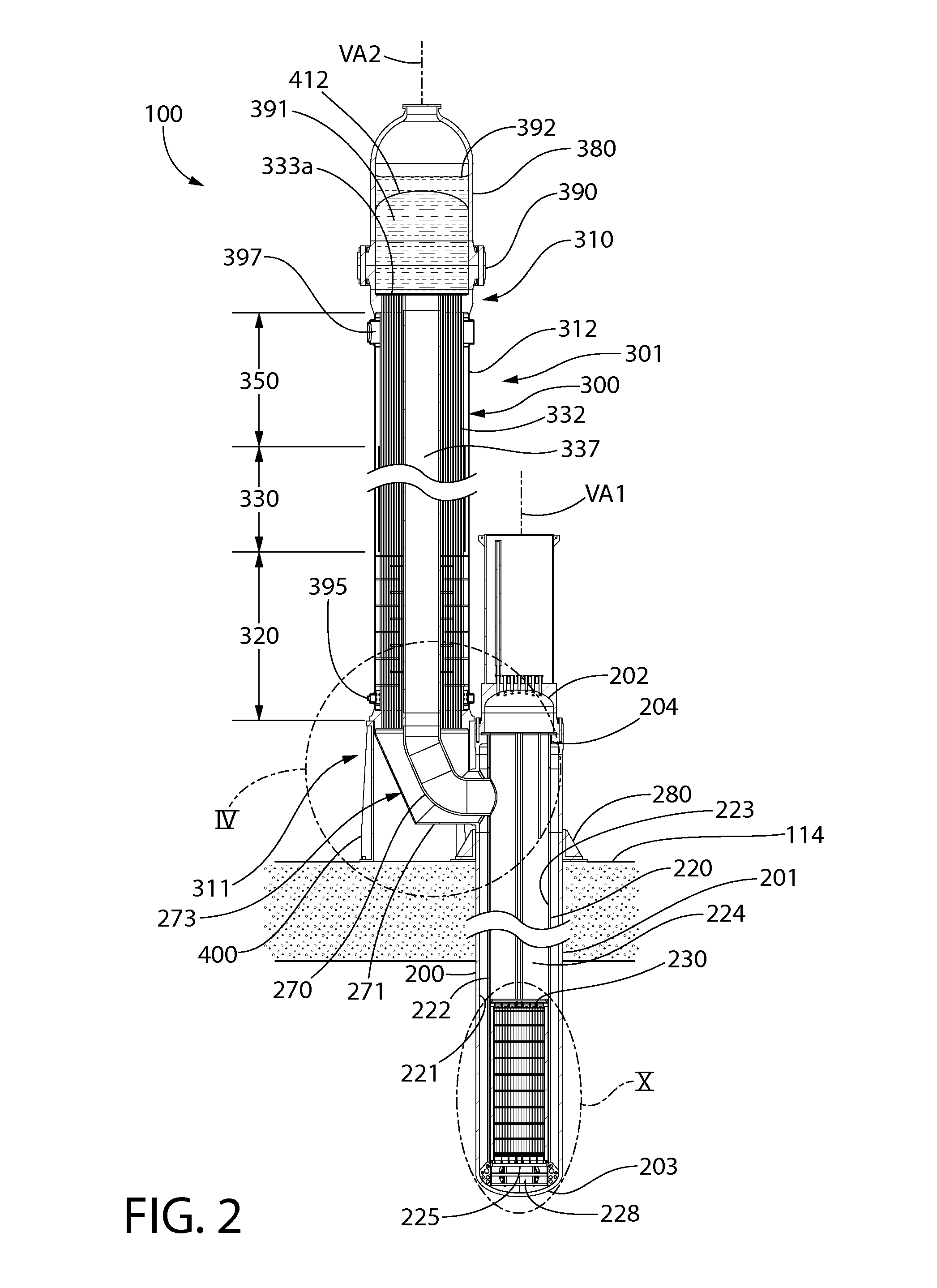 Steam generator for nuclear steam supply system