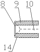 Single hole cross jet slurry nozzle