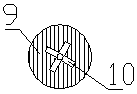 Single hole cross jet slurry nozzle