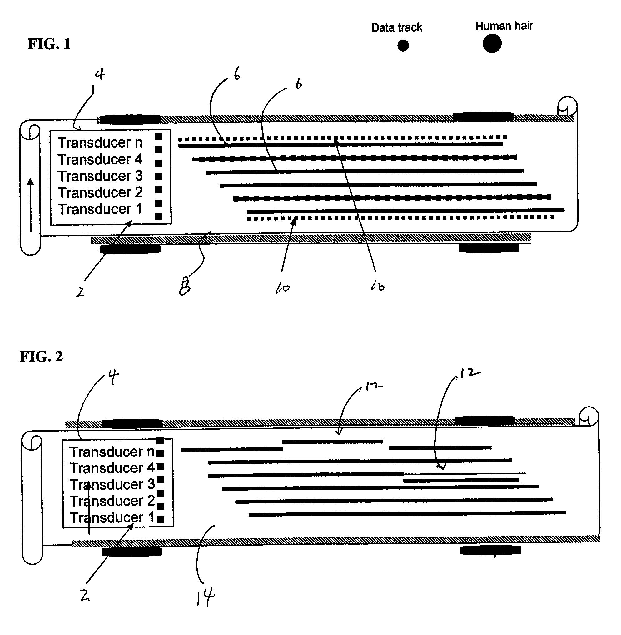 Ultra high track density adaptive head core track pitch control