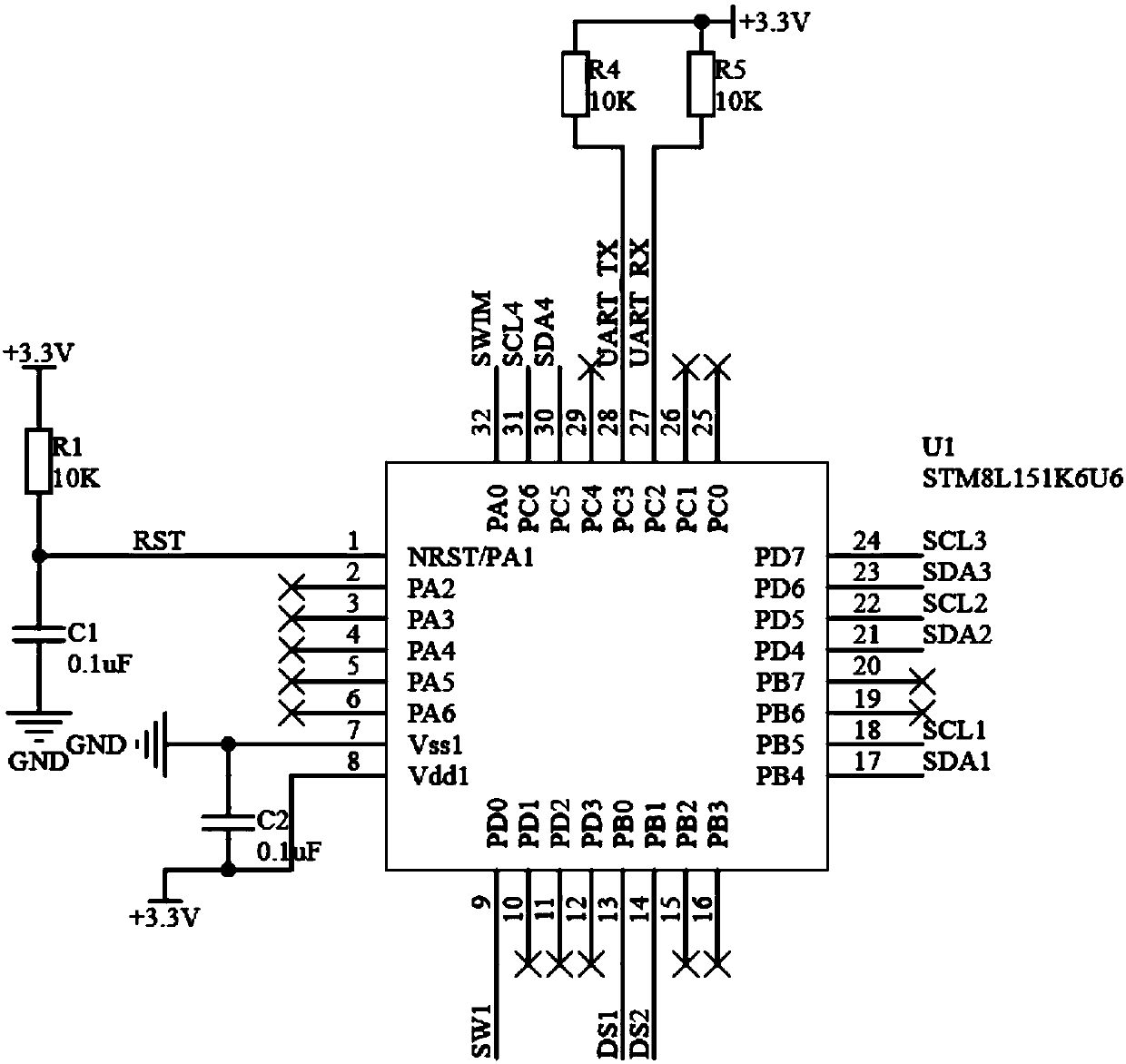 Electronic brick based on I2C interface