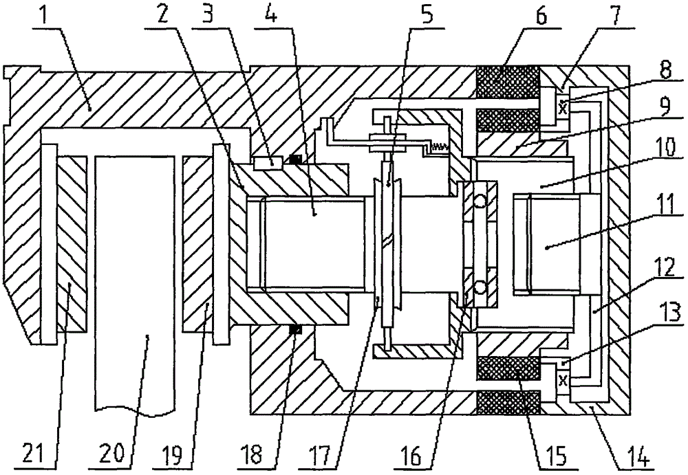 Automobile electromechanical brake with gap adjusting function