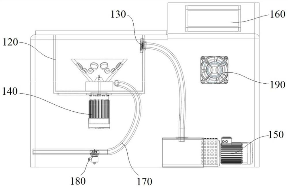 Micro nucleic acid vacuum centrifugal concentration device and micro nucleic acid solution concentration method