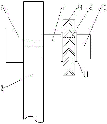 Machining device for herringbone gear