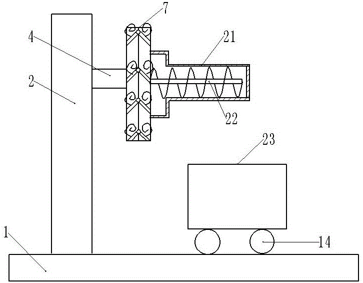 Machining device for herringbone gear