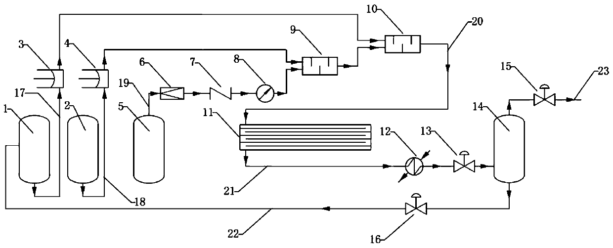 A kind of continuous production process of hexafluoropropylene oxide