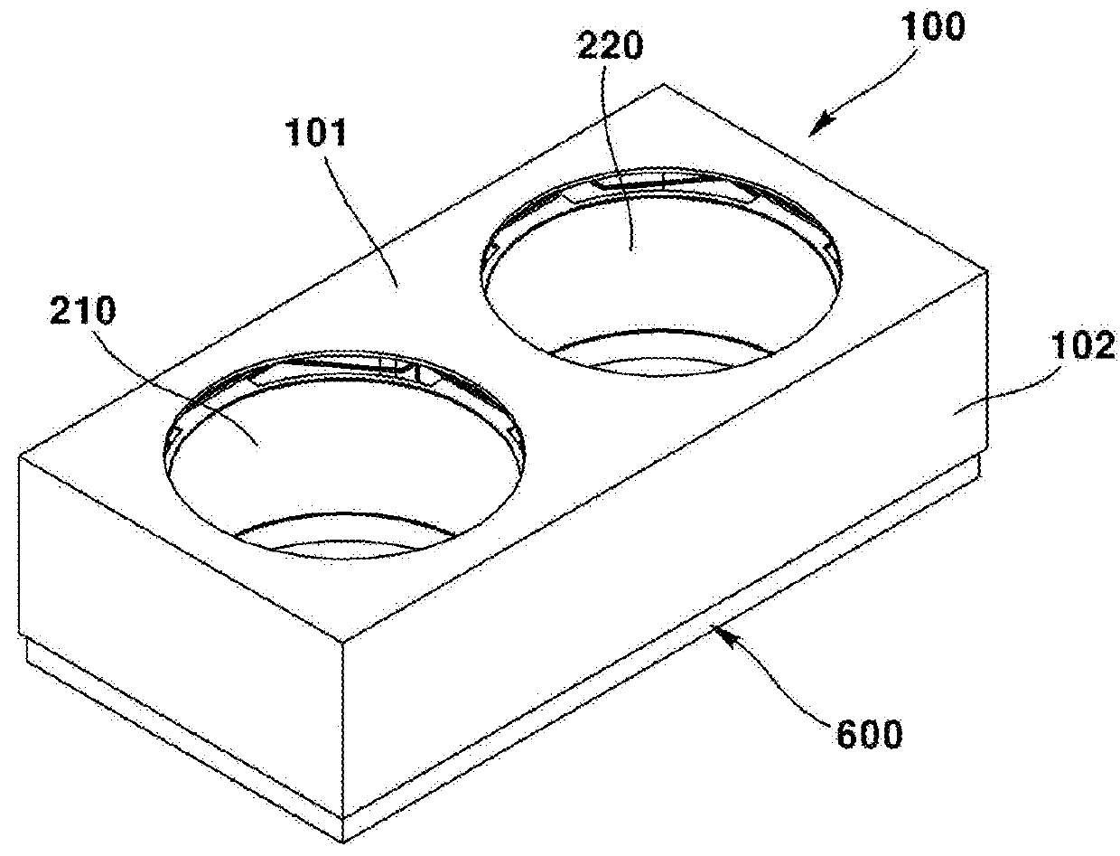 Dual camera module and optical device