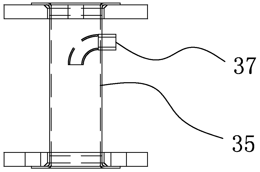 Improved vertical type section bar electrostatic spraying and coating device