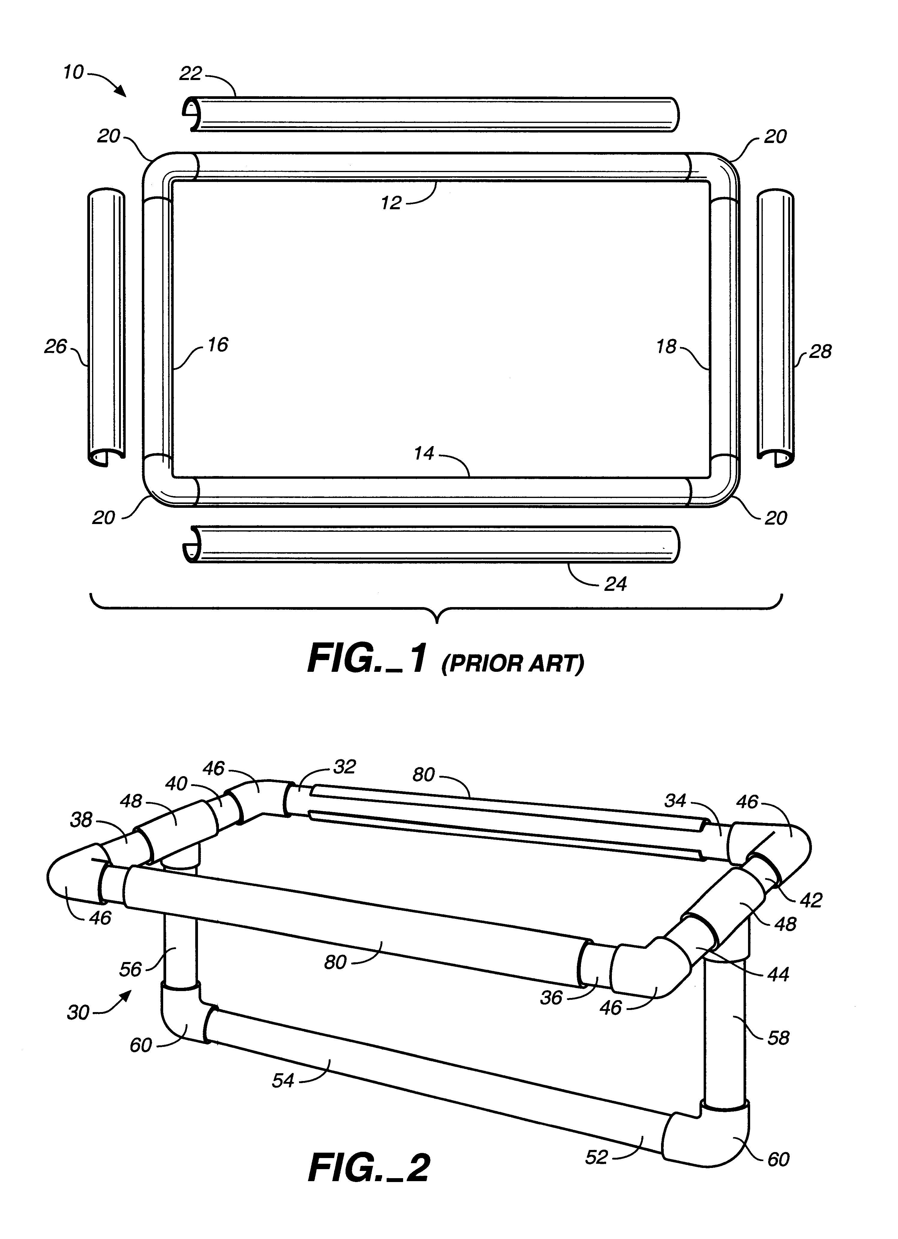 Textile holding frame