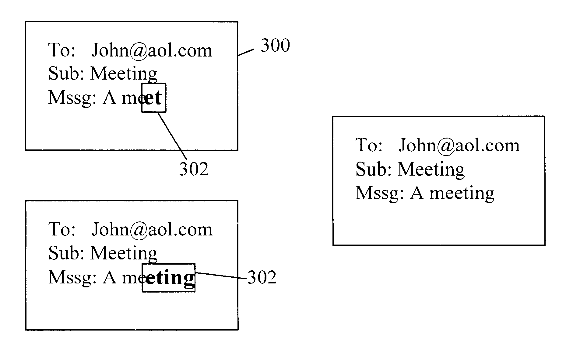 Method and apparatus for zoomed display of characters entered from a telephone keypad