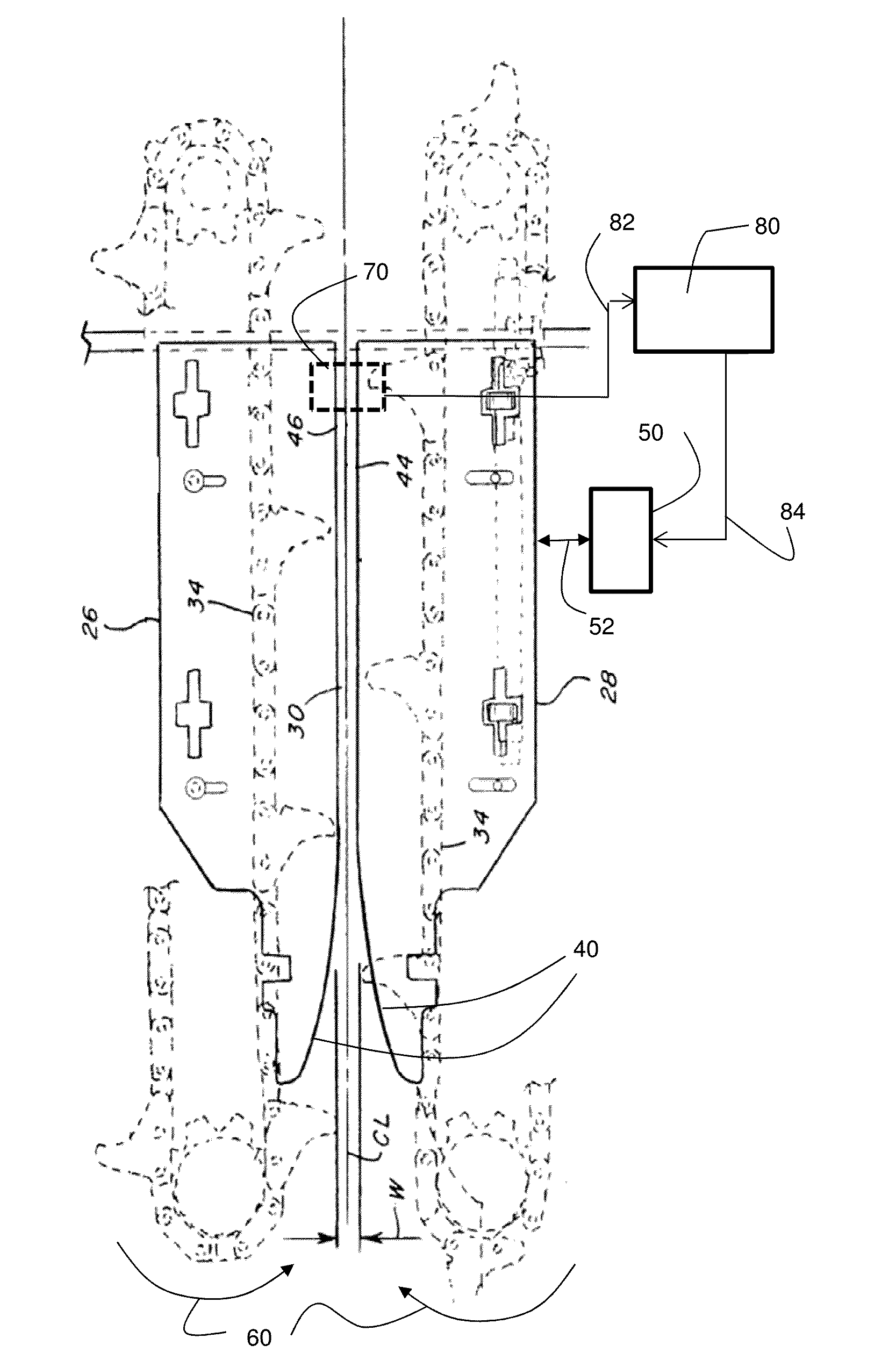 Corn Header Including Kernel Sensor for a Combine Harvester