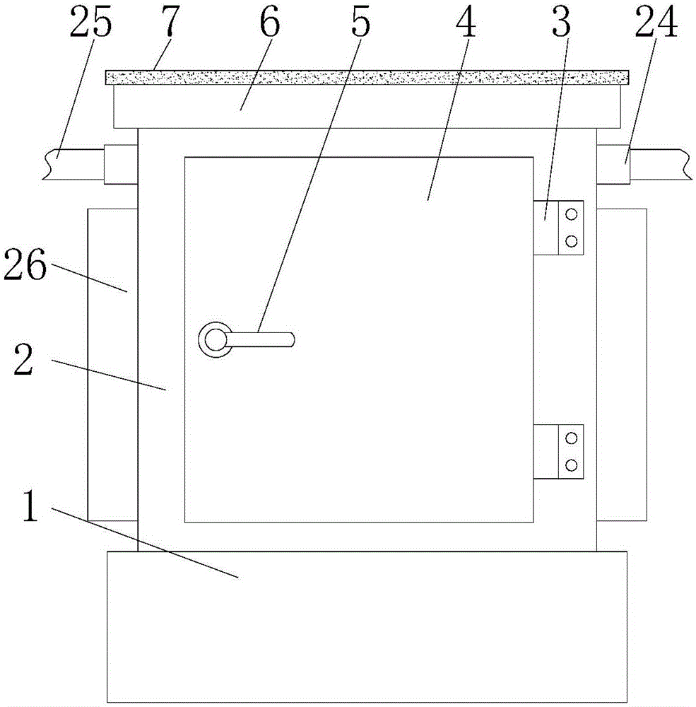 Busbar plug box pushing mechanism