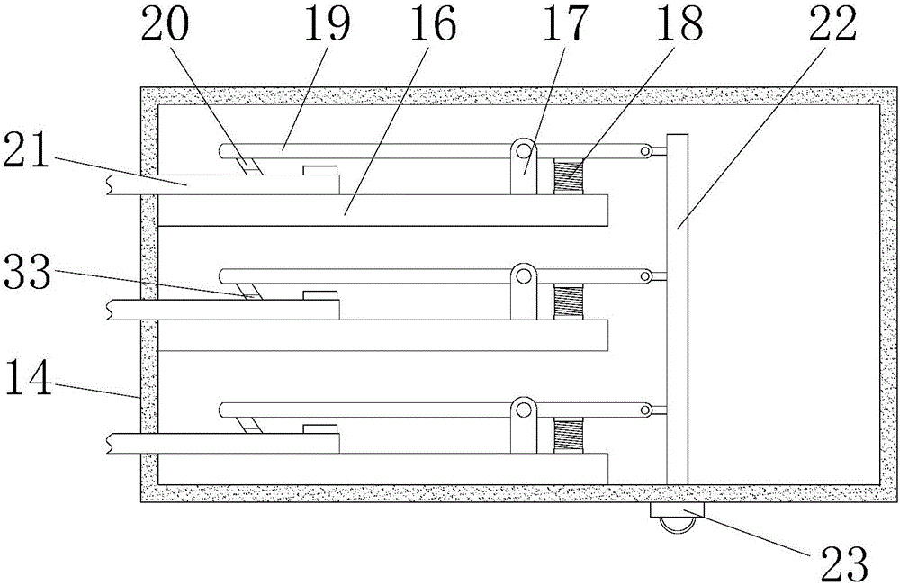 Busbar plug box pushing mechanism