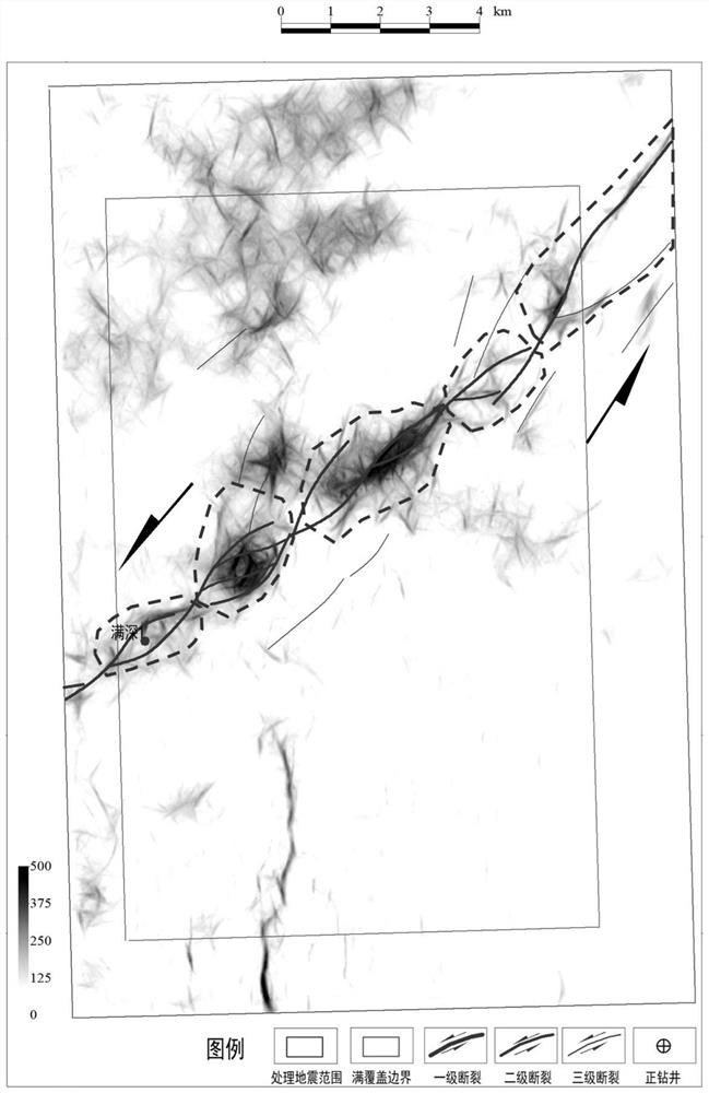 Seismic data post-stack quantitative prediction method for fractured reservoir in basin area